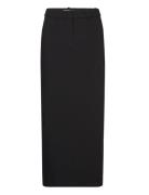 Vmgabrielle Hw Maxi Skirt Vma Lang Nederdel Black Vero Moda