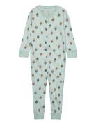 Pyjamas Acorn At Back Pyjamas Sie Jumpsuit Green Lindex