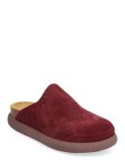 Sl Ivy Suede Aubergine Shoes Mules & Slip-ins Flat Mules Burgundy Scho...