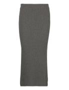 Cotton Knit Pencil Skirt Pencilnederdel Nederdel Grey Lauren Ralph Lau...