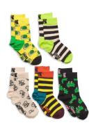 Kids 5-Pack Boozt Gift Set Sokker Strømper Multi/patterned Happy Socks