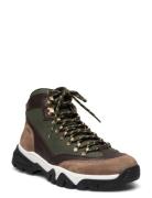 Chester_Halb_Ltcorny High-top Sneakers Khaki Green BOSS