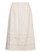 Olena Skirt Organic Cotton Lang Nederdel Cream Naja Lauf