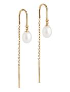 Eleanor Pearl Earring Ørestickere Smykker Gold Enamel Copenhagen