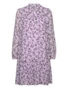 Dresses Light Woven Knælang Kjole Purple Esprit Casual