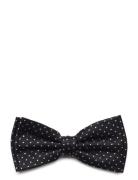 Dots Silk Bow Tie Butterfly Navy Portia 1924