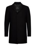 Ralf Jacket Uldfrakke Frakke Black Clean Cut Copenhagen