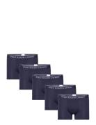 Bci Cotton/Elastane-5Pk-Trn Boxershorts Navy Polo Ralph Lauren Underwe...