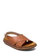 Sandals - Flat - Open Toe - Op Flade Sandaler Brown ANGULUS