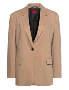 Agura-1 Blazers Single Breasted Blazers Beige HUGO