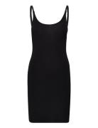 Srlinsey Strap Dress Kort Kjole Black Soft Rebels