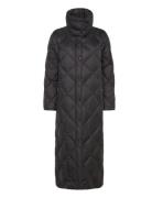 Nylon/Down-Sd Maxi Snap Front Foret Jakke Black Lauren Ralph Lauren