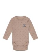 Hmlbeesy Body L/S Langærmet Body Beige Hummel