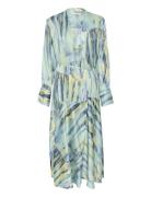 Walerygz P Wrap Dress Knælang Kjole Blue Gestuz