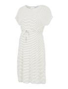 Mlalison Y/D Ss Jersey Abk Dress Knælang Kjole White Mamalicious