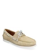 Merton Suede Boat Shoe Sejlersko Sko Beige Polo Ralph Lauren