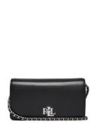 Leather Crossbody Turn-Lock Tech Case Bags Clutches Black Lauren Ralph...