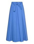 Jona 90 V Skirt Knælang Nederdel Blue Andiata