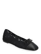 Lace Ballet Flats With Bow Ballerinasko Ballerinaer Black Mango