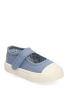 Open Sport Ballerinas Shoes Sneakers Canva Sneakers Blue Mango