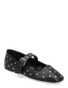 Studded Ballet Flats Ballerinasko Ballerinaer Black Mango