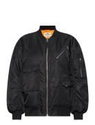 Flight Twill Tommy Jacket Bomberjakke Black Mads Nørgaard