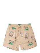 Tennis Swim Trunks Badeshorts Beige Pompeii