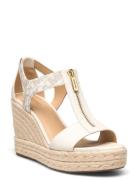 Berkley Mid Wedge Sko Med Kilehæl Cream Michael Kors