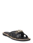 Tiffanie Flat Slide Flade Sandaler Black Michael Kors