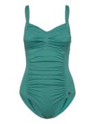 Potenza Solid Swimsuit Recycled Badedragt Badetøj Green Panos Emporio