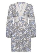 Dvf Kimmie Dress Kort Kjole Blue Diane Von Furstenberg