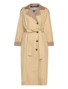 Alimars Coat Trenchcoat Frakke Beige Résumé