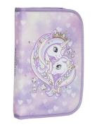 Single Section Pencil Case W/Content, Unicorn Princess Purple Accessor...