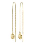 Jola Recycled Long Chain Earrings Ørestickere Smykker Gold Pilgrim