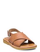 Sandals - Flat - Open Toe - Op Shoes Summer Shoes Sandals Brown ANGULU...