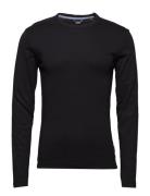 Basic Tee O-Neck L/S Tops T-Langærmet Skjorte Black Lindbergh