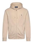 Spa Terry Full-Zip Hoodie Tops Sweatshirts & Hoodies Hoodies Beige Pol...