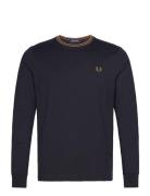 Twin Tipped T-Shirt Tops T-Langærmet Skjorte Navy Fred Perry