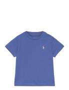 Cotton Jersey Crewneck Tee Tops T-Kortærmet Skjorte Blue Ralph Lauren ...