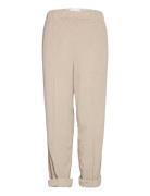 Padow Bottoms Trousers Straight Leg Cream American Vintage