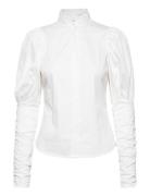 Nila Shirt Tops Blouses Long-sleeved White Notes Du Nord