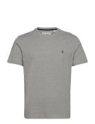 Cont Pin Point Embro Tops T-Kortærmet Skjorte Grey Original Penguin