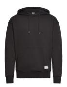 Sdlenz Hood Sw Tops Sweatshirts & Hoodies Hoodies Black Solid