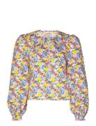 Delma Tops Blouses Long-sleeved Multi/patterned Custommade