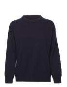 Superfine Lambswool C-Neck Tops Knitwear Jumpers Navy GANT