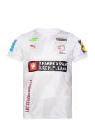 Dansk Håndbold Away Jersey W Sport T-shirts & Tops Short-sleeved White...