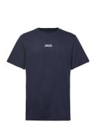 Cohen Brushed Tee Ss Tops T-Kortærmet Skjorte Blue Clean Cut Copenhage...