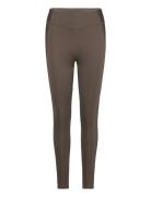 Yoga Hr Rib Tight Sport Running-training Tights Brown Reebok Performan...