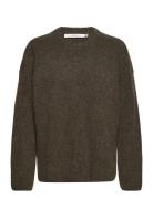 Alphagz Roundneck Tops Knitwear Jumpers Brown Gestuz