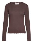 Srpaityn Knit Tops Knitwear Jumpers Brown Soft Rebels